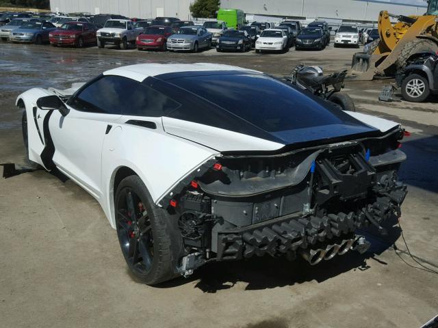 1G1YB2D77G5114020 - 2016 CHEVROLET CORVETTE S WHITE photo 3