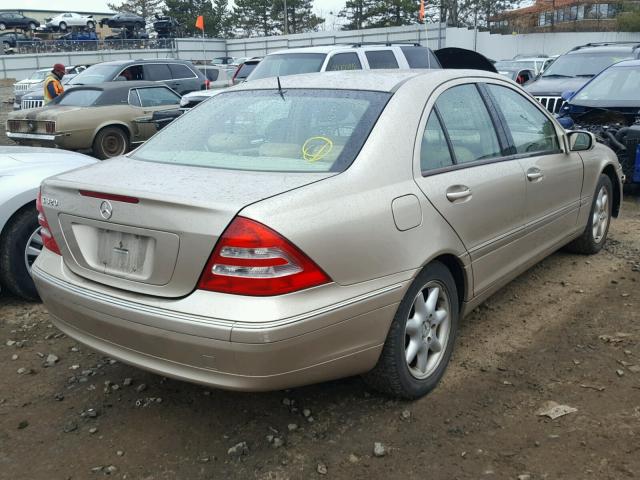 WDBRF64J22E003062 - 2002 MERCEDES-BENZ C 320 TAN photo 4