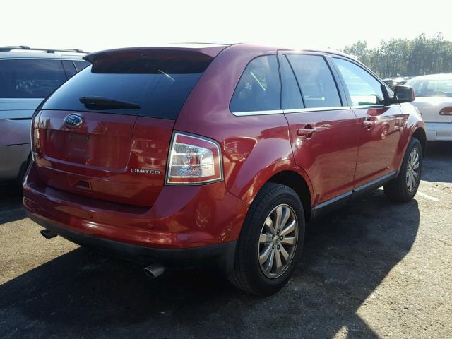 2FMDK39C18BB06960 - 2008 FORD EDGE LIMIT RED photo 4