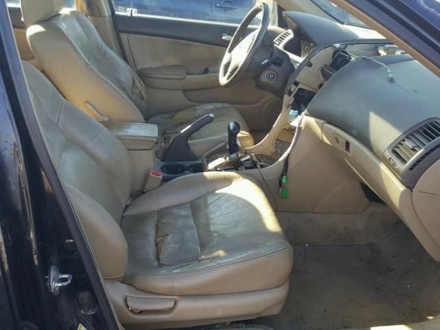 1HGCM56683A087267 - 2003 HONDA ACCORD EX BLACK photo 5