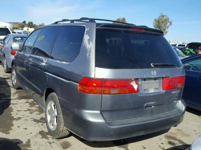 2HKRL18681H548040 - 2001 HONDA ODYSSEY EX GRAY photo 3