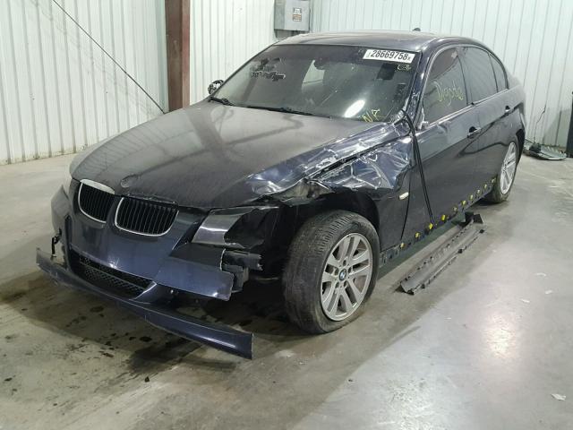 WBAVB13536KX33988 - 2006 BMW 325 I BLACK photo 2