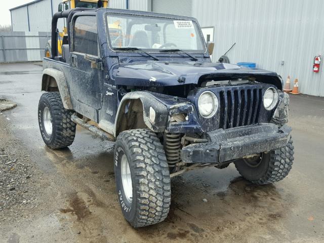 1J4FY19S6VP436714 - 1997 JEEP WRANGLER / BLUE photo 1