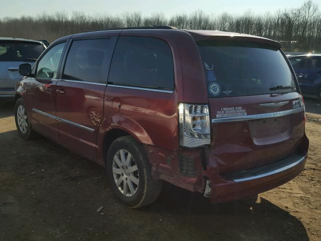 2C4RC1BG6DR565220 - 2013 CHRYSLER TOWN & COU MAROON photo 3