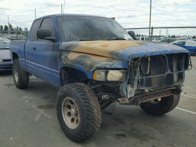 3B7HC13Y6YM223282 - 2000 DODGE RAM 1500 BLUE photo 1