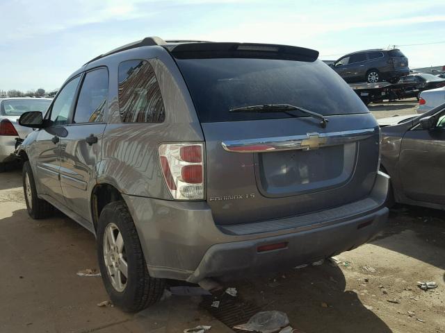 2CNDL13F256175410 - 2005 CHEVROLET EQUINOX LS GRAY photo 3