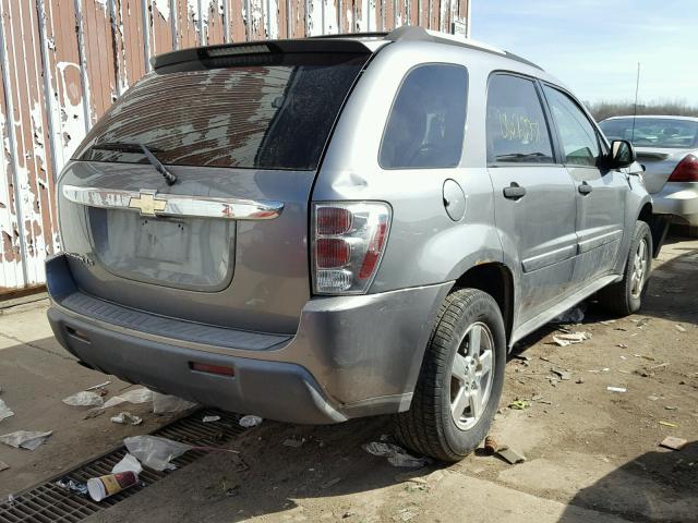 2CNDL13F256175410 - 2005 CHEVROLET EQUINOX LS GRAY photo 4