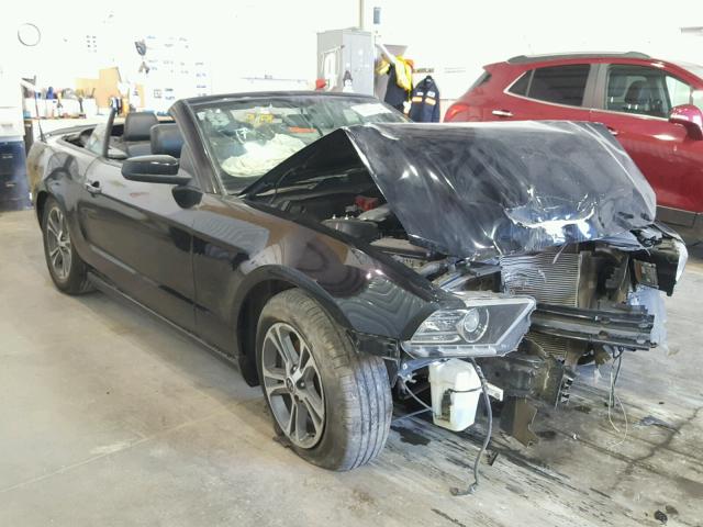 1ZVBP8EM0E5210944 - 2014 FORD MUSTANG BLACK photo 1