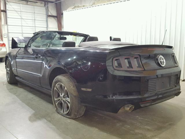 1ZVBP8EM0E5210944 - 2014 FORD MUSTANG BLACK photo 3