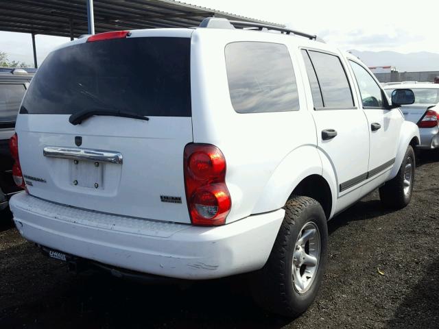 1D4HB48276F130005 - 2006 DODGE DURANGO SL WHITE photo 4