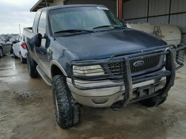 1FTRX18L12KA00037 - 2002 FORD F150 BLUE photo 1