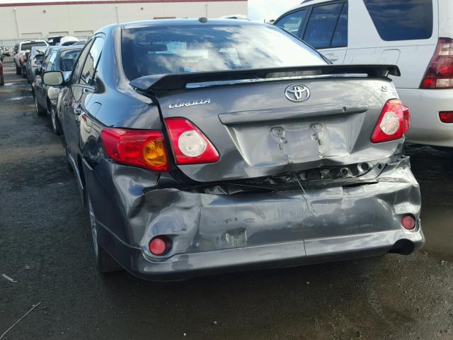 2T1BU4EEXAC412443 - 2010 TOYOTA COROLLA BA GRAY photo 3