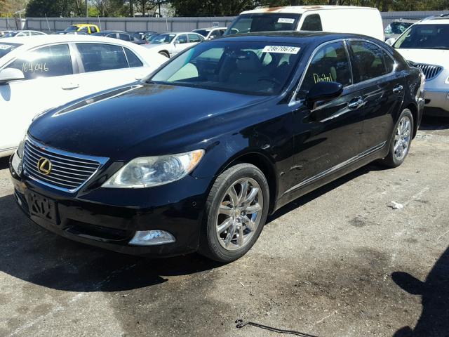 JTHBL46F385069779 - 2008 LEXUS LS 460 BLACK photo 2