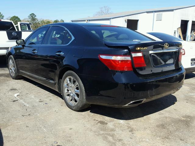 JTHBL46F385069779 - 2008 LEXUS LS 460 BLACK photo 3