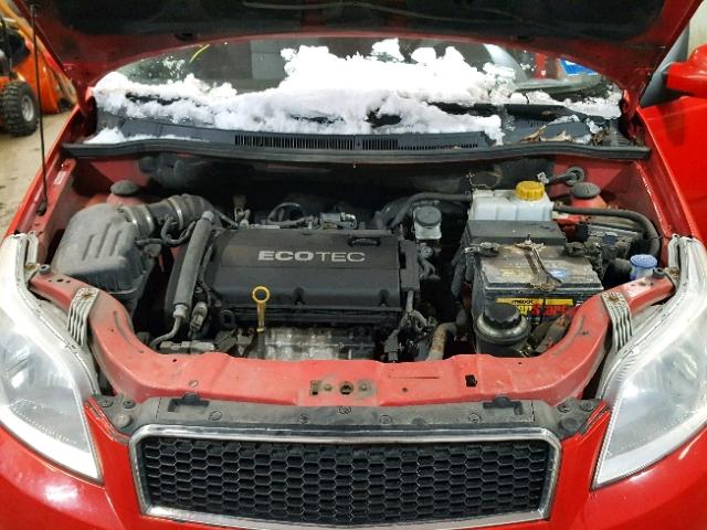 KL1TD66E49B615036 - 2009 CHEVROLET AVEO LS 红色 照片 7