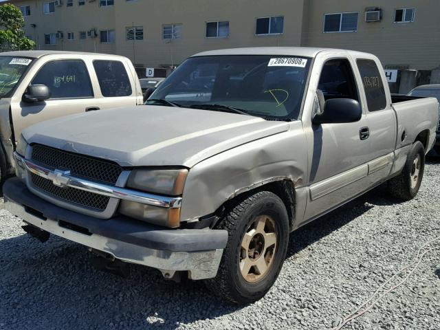 1GCEC19X75Z121369 - 2005 CHEVROLET SILVERADO BEIGE photo 2