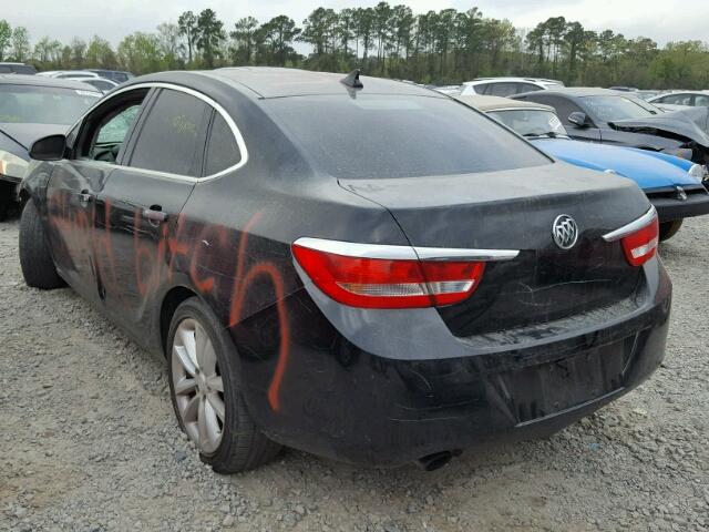 1G4PP5SK3D4166545 - 2013 BUICK VERANO BLACK photo 3