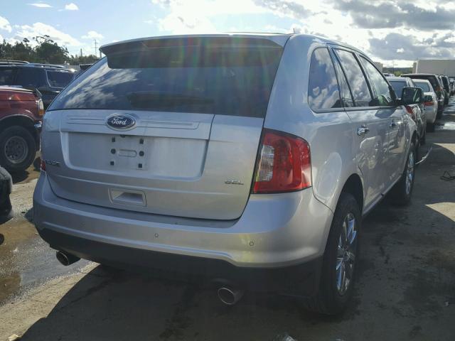 2FMDK3JC4BBA86478 - 2011 FORD EDGE SEL WHITE photo 4