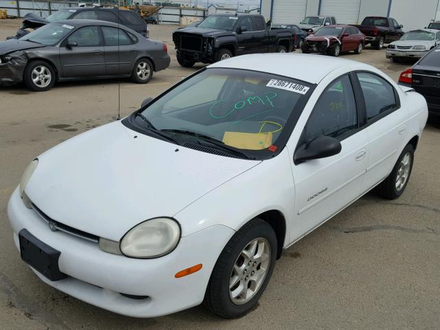 1B3ES46C5YD604335 - 2000 DODGE NEON BASE WHITE photo 2