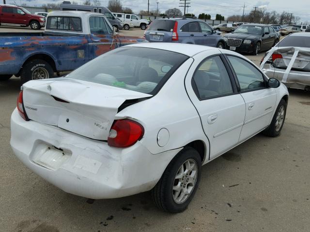 1B3ES46C5YD604335 - 2000 DODGE NEON BASE WHITE photo 4