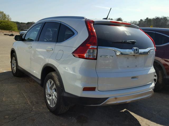 5J6RM3H72FL018810 - 2015 HONDA CR-V EXL WHITE photo 3