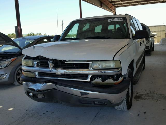 3GNEC16Z94G186798 - 2004 CHEVROLET SUBURBAN C WHITE photo 2