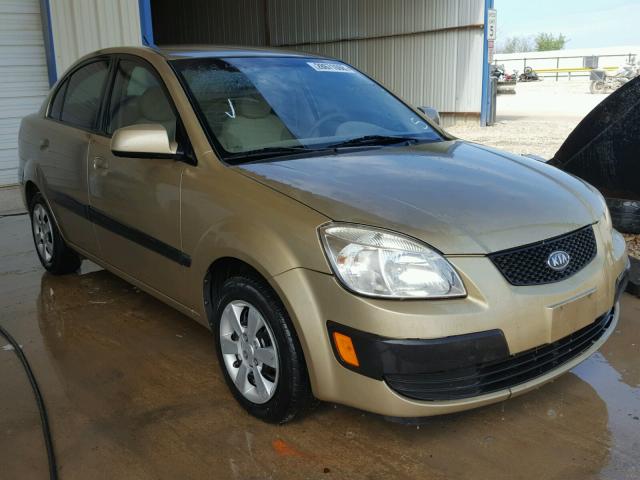 KNADE123576259278 - 2007 KIA RIO BASE GOLD photo 1