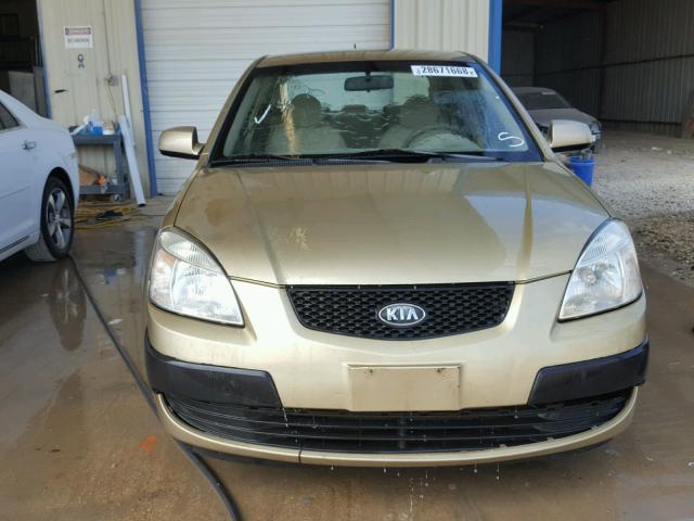 KNADE123576259278 - 2007 KIA RIO BASE GOLD photo 9