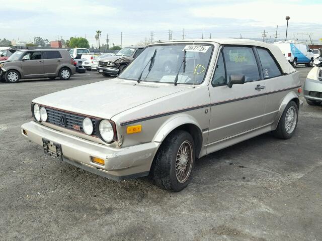 WVWCA0156KK002086 - 1989 VOLKSWAGEN CABRIOLET SILVER photo 2