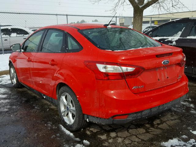 1FADP3F26DL223483 - 2013 FORD FOCUS SE RED photo 3