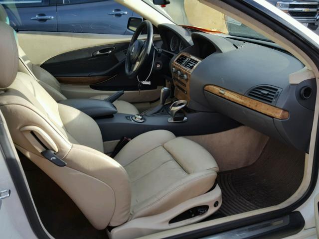 WBAEH73414B189982 - 2004 BMW 645 CI AUT WHITE photo 5