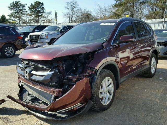 2HKRM3H70FH556657 - 2015 HONDA CR-V EXL BURGUNDY photo 2