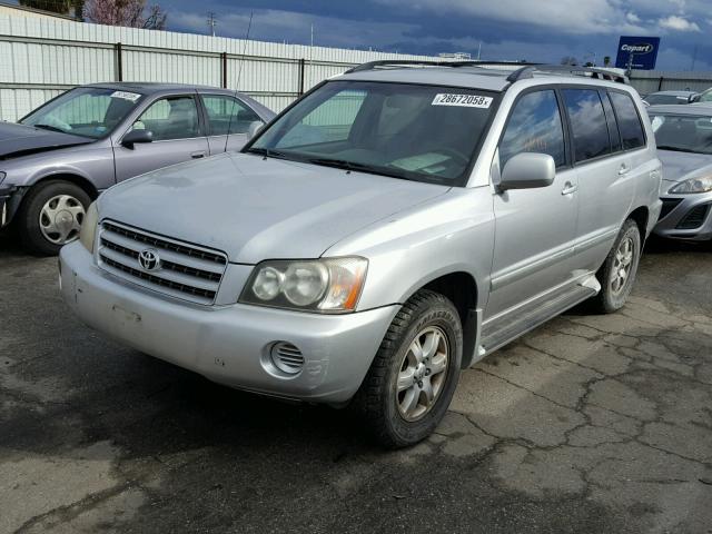 JTEHF21A820070218 - 2002 TOYOTA HIGHLANDER SILVER photo 2