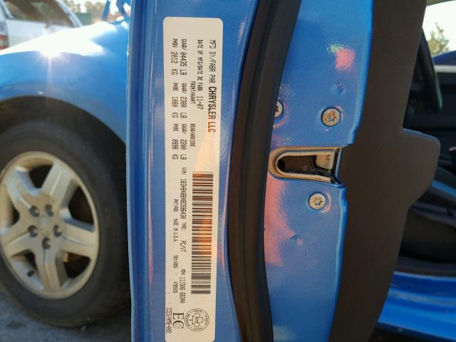 1B3HB48BX8D596430 - 2008 DODGE CALIBER SX BLUE photo 10