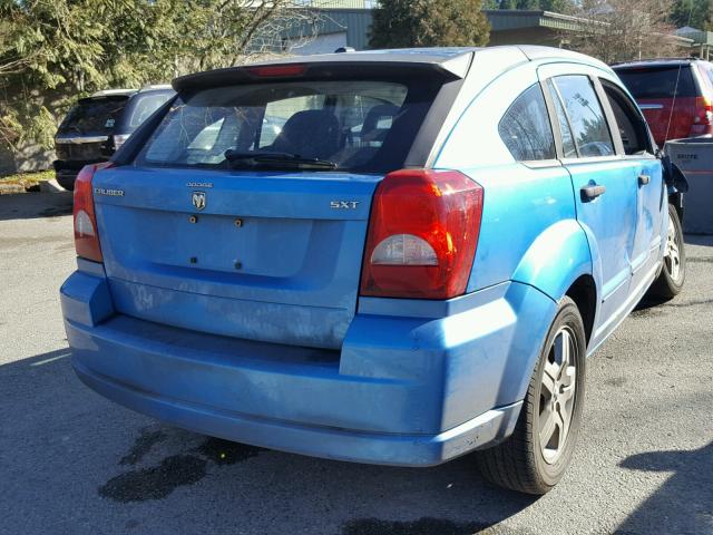 1B3HB48BX8D596430 - 2008 DODGE CALIBER SX BLUE photo 4