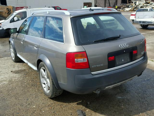 WA1YD64B32N144776 - 2002 AUDI ALLROAD GRAY photo 3