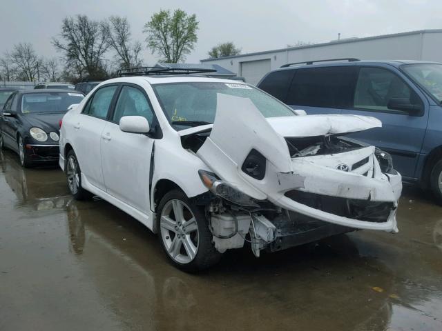 2T1BU4EE8DC116292 - 2013 TOYOTA COROLLA BA WHITE photo 1