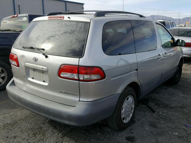 4T3ZF13C32U414227 - 2002 TOYOTA SIENNA LE SILVER photo 4