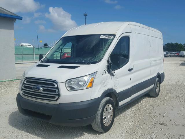 1FTYE2CM6GKA01909 - 2016 FORD TRANSIT T- WHITE photo 2