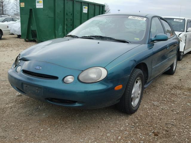 1FALP52UXVA188264 - 1997 FORD TAURUS GL GREEN photo 2