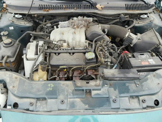 1FALP52UXVA188264 - 1997 FORD TAURUS GL GREEN photo 7