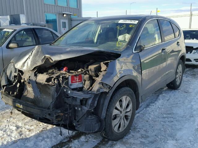 2HKRM4H59DH106698 - 2013 HONDA CR-V EX GRAY photo 2