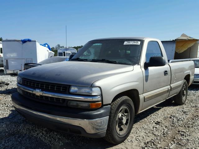 1GCEC14V61Z312040 - 2001 CHEVROLET SILVERADO BEIGE photo 2