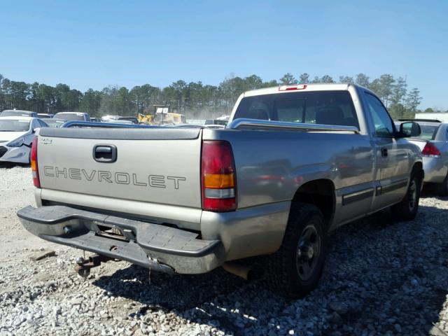 1GCEC14V61Z312040 - 2001 CHEVROLET SILVERADO BEIGE photo 4