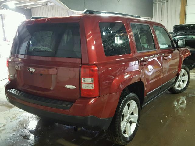 1C4NJRFB8FD189076 - 2015 JEEP PATRIOT LA BURGUNDY photo 4