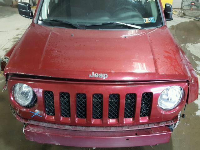 1C4NJRFB8FD189076 - 2015 JEEP PATRIOT LA BURGUNDY photo 7