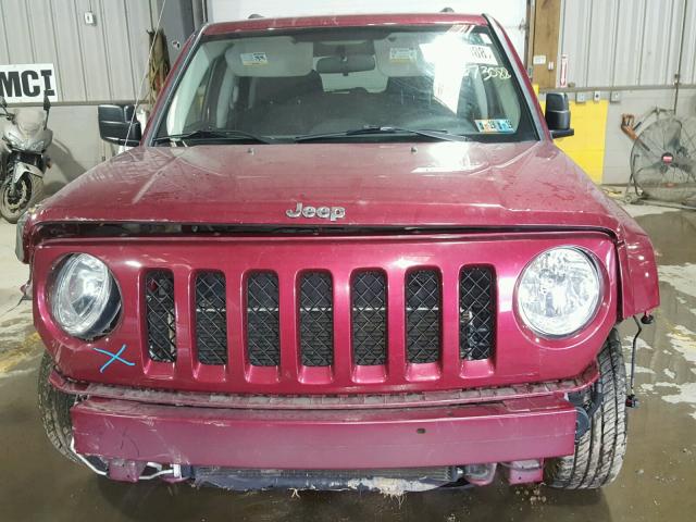 1C4NJRFB8FD189076 - 2015 JEEP PATRIOT LA BURGUNDY photo 9