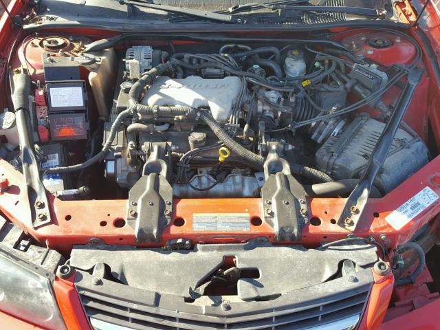 2G1WF52E239277590 - 2003 CHEVROLET IMPALA RED photo 7