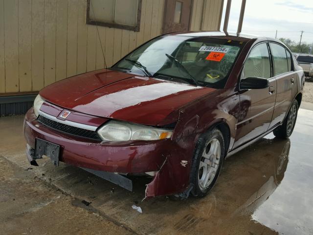 1G8AL52F73Z164009 - 2003 SATURN ION LEVEL MAROON photo 2