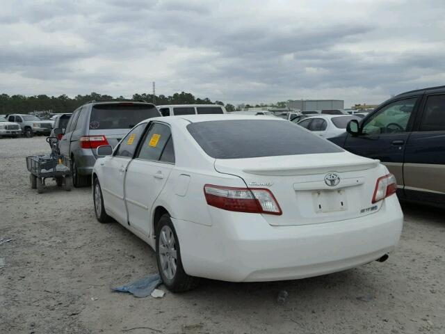 4T1BB46K88U043410 - 2008 TOYOTA CAMRY HYBR WHITE photo 3